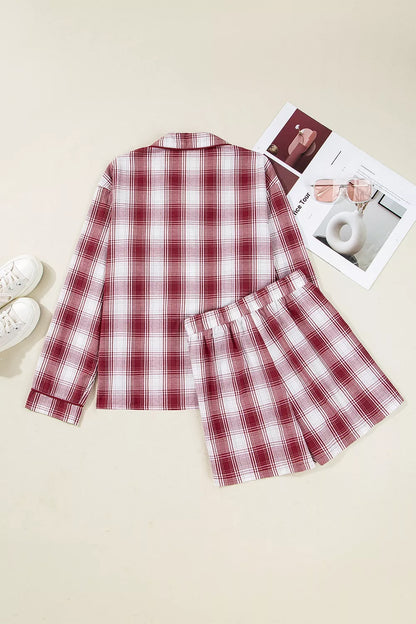 Shirt and Drawstring Shorts Lounge Set-Free Shipping - aurelia-clothing-8955