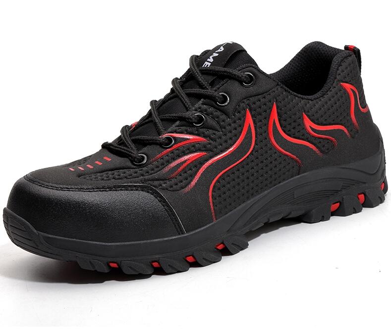 Shoes Anti-smashing Work Shoes Mesh Breathable Rubber Bottom Low Top Protective Men Shoes - Free Shipping - aurelia-clothing-8955
