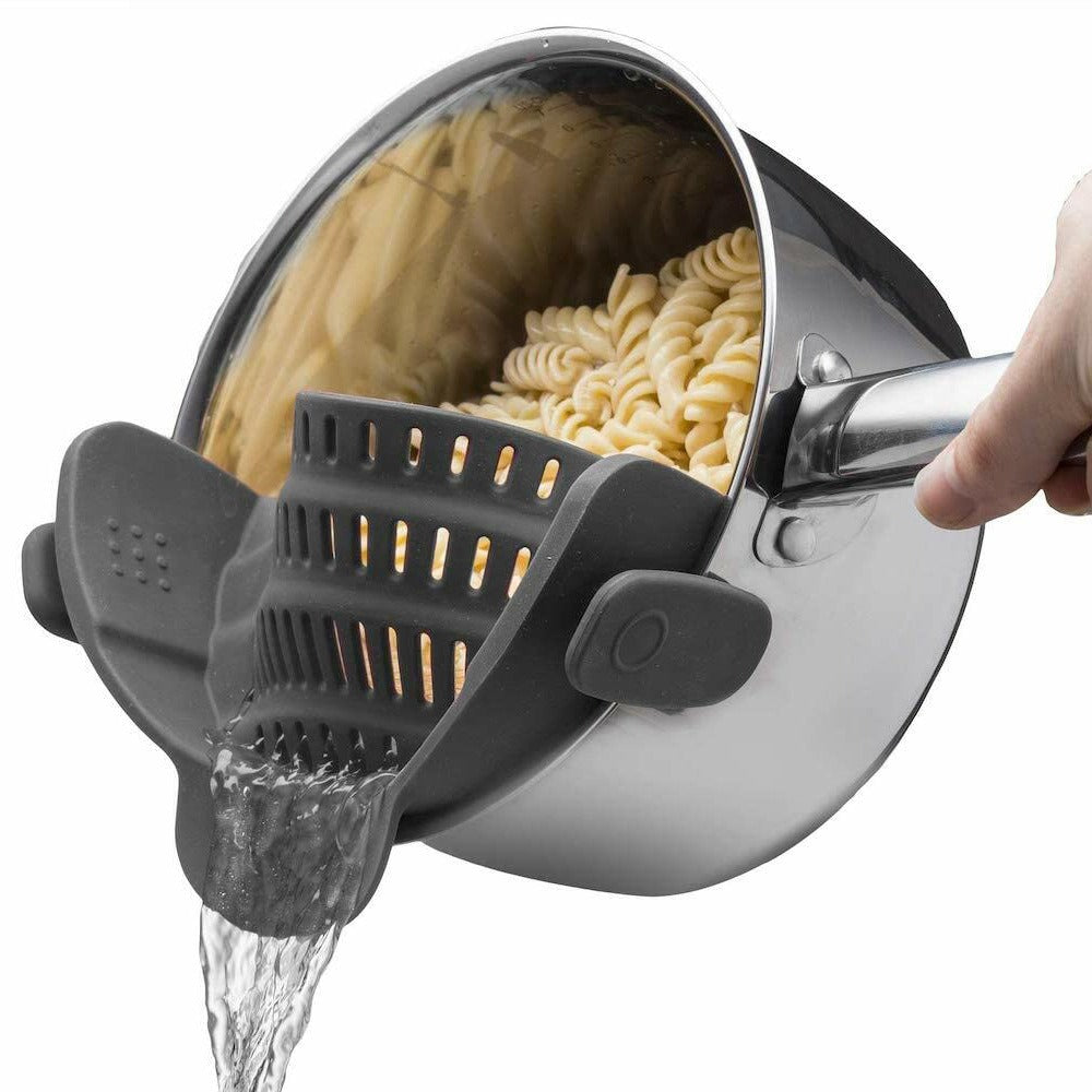 Silicone pasta filter wide mouth drain water filter vegetable and fruit filter clamp pot edge drain block - Free Shipping - aurelia-clothing-8955