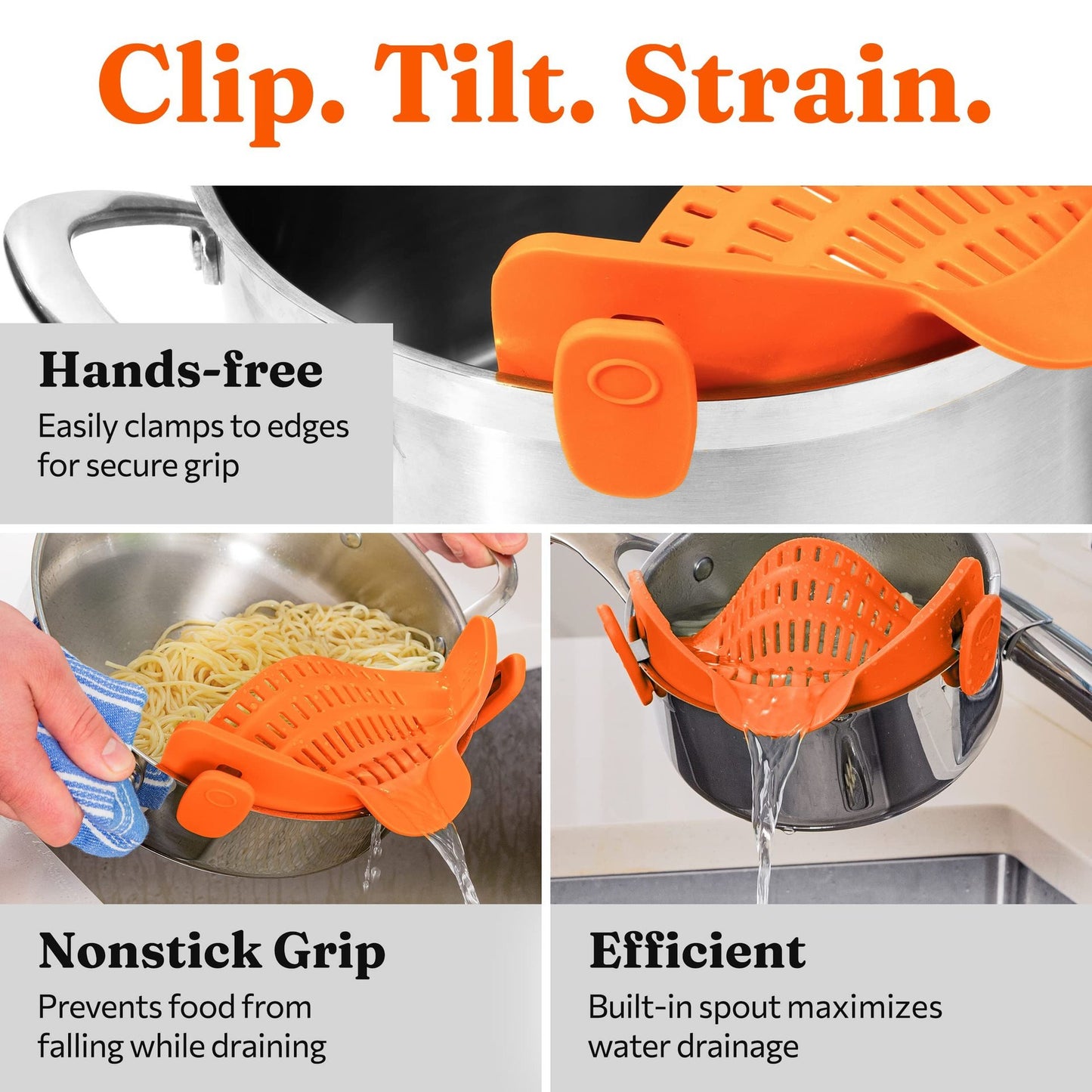 Silicone pasta filter wide mouth drain water filter vegetable and fruit filter clamp pot edge drain block - Free Shipping - aurelia-clothing-8955