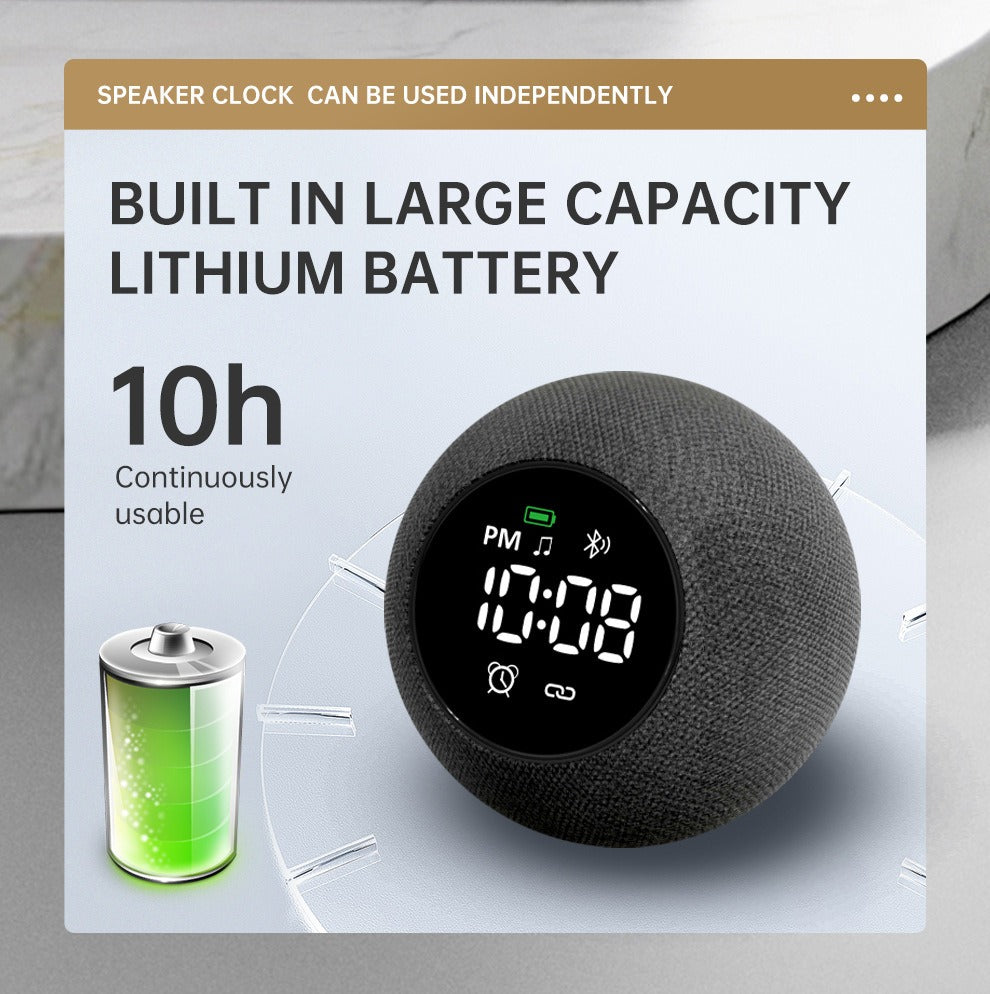 Six in one mobile phone watch headphones wireless charging clock alarm Bluetooth speaker night light - Free Shipping - aurelia-clothing-8955