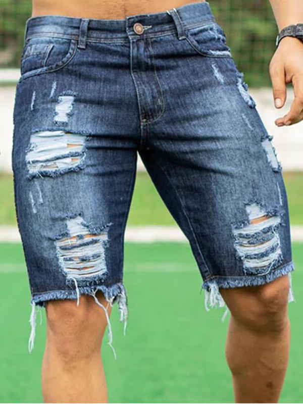 Slim Fit Fashion Jeans Mens Shorts - Free Shipping - aurelia-clothing-8955
