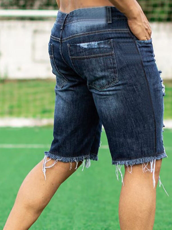 Slim Fit Fashion Jeans Mens Shorts - Free Shipping - aurelia-clothing-8955