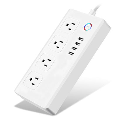 Smart Power Strip,WiFi Power Bar Multiple Outlet Extension Cord with 4 USB and 4 Individual Controlled AC Plugs by Tuya - Free Shipping - aurelia-clothing-8955