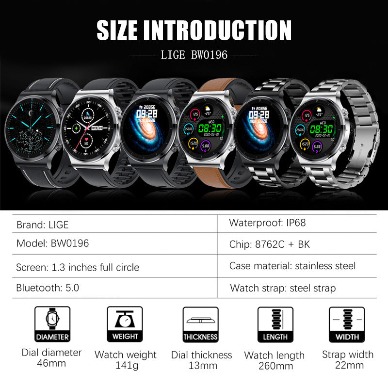 Smart Watch Smart Wear Multi-Function Heart Rate Blood Pressure Monitor Step Watch Waterproof - Free Shipping - aurelia-clothing-8955
