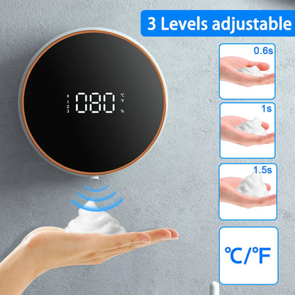 Soap Dispenser Touchless Automatic USB Liquid Foam Machine Wall-mounted Infrared Induction Hand Washer Sanitizer Tool - Free Shipping - aurelia-clothing-8955