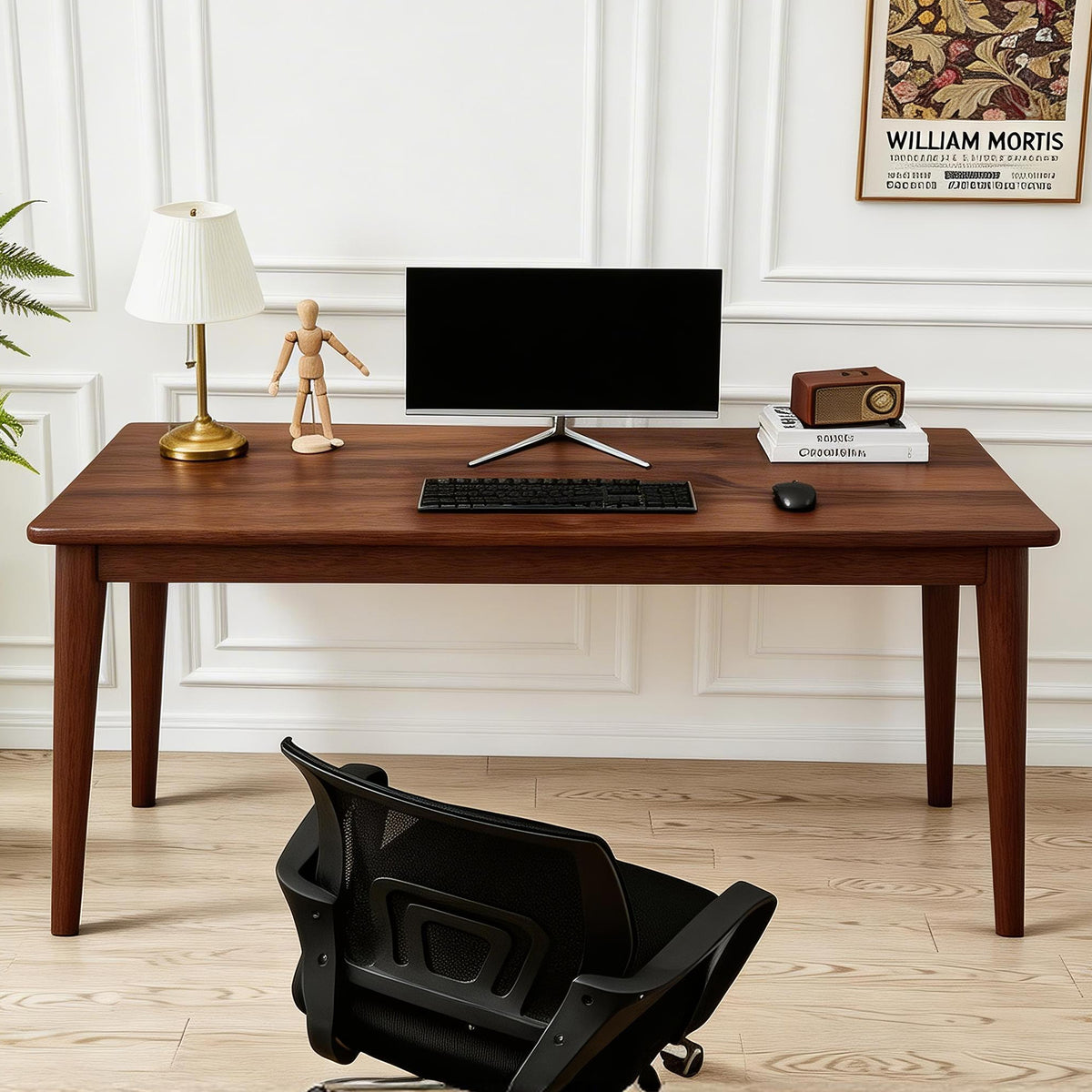 Solid Wooden Desk,63 x 19.7 Inch Desks-Free Shipping - aurelia-clothing-8955