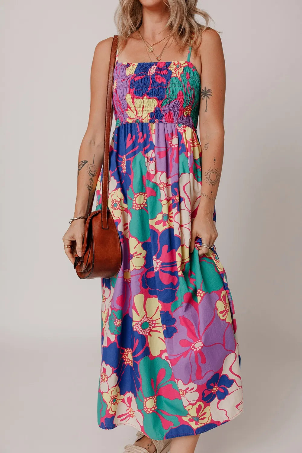 Spaghetti Strap Loose Maxi Dress-Free Shipping - aurelia-clothing-8955