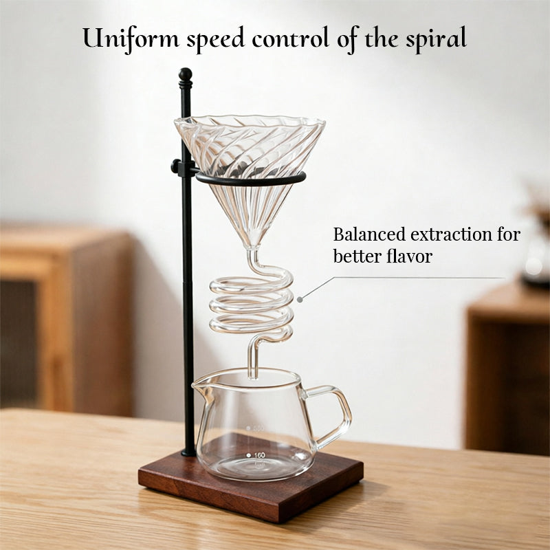 Spiral Cooling Pour-Over Coffee Filter Holder-Free Shipping - aurelia-clothing-8955