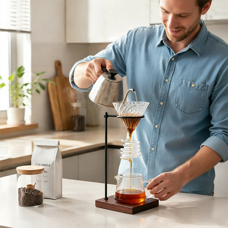 Spiral Cooling Pour-Over Coffee Filter Holder-Free Shipping - aurelia-clothing-8955