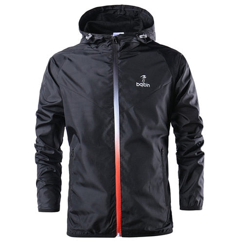 Spring Summer Mens Fashion Outerwear Windbreaker Men S Thin Jackets Hooded Casual Sporting Coat Big Size - Free Shipping - aurelia-clothing-8955