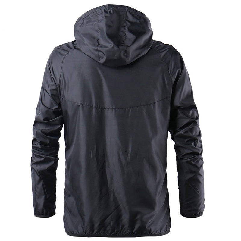 Spring Summer Mens Fashion Outerwear Windbreaker Men S Thin Jackets Hooded Casual Sporting Coat Big Size - Free Shipping - aurelia-clothing-8955