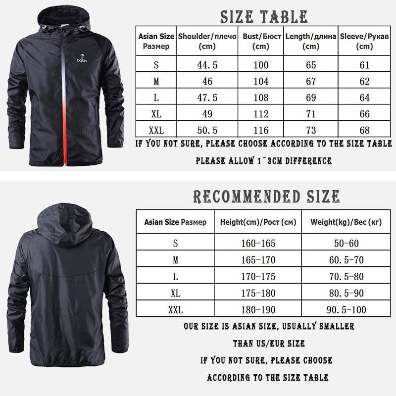 Spring Summer Mens Fashion Outerwear Windbreaker Men S Thin Jackets Hooded Casual Sporting Coat Big Size - Free Shipping - aurelia-clothing-8955