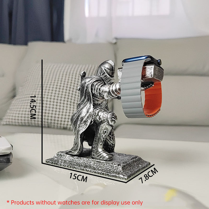 Suitable for Samsung Apple Huawei watch smart stand Apple watch charging display stand black warrior - Free Shipping - aurelia-clothing-8955
