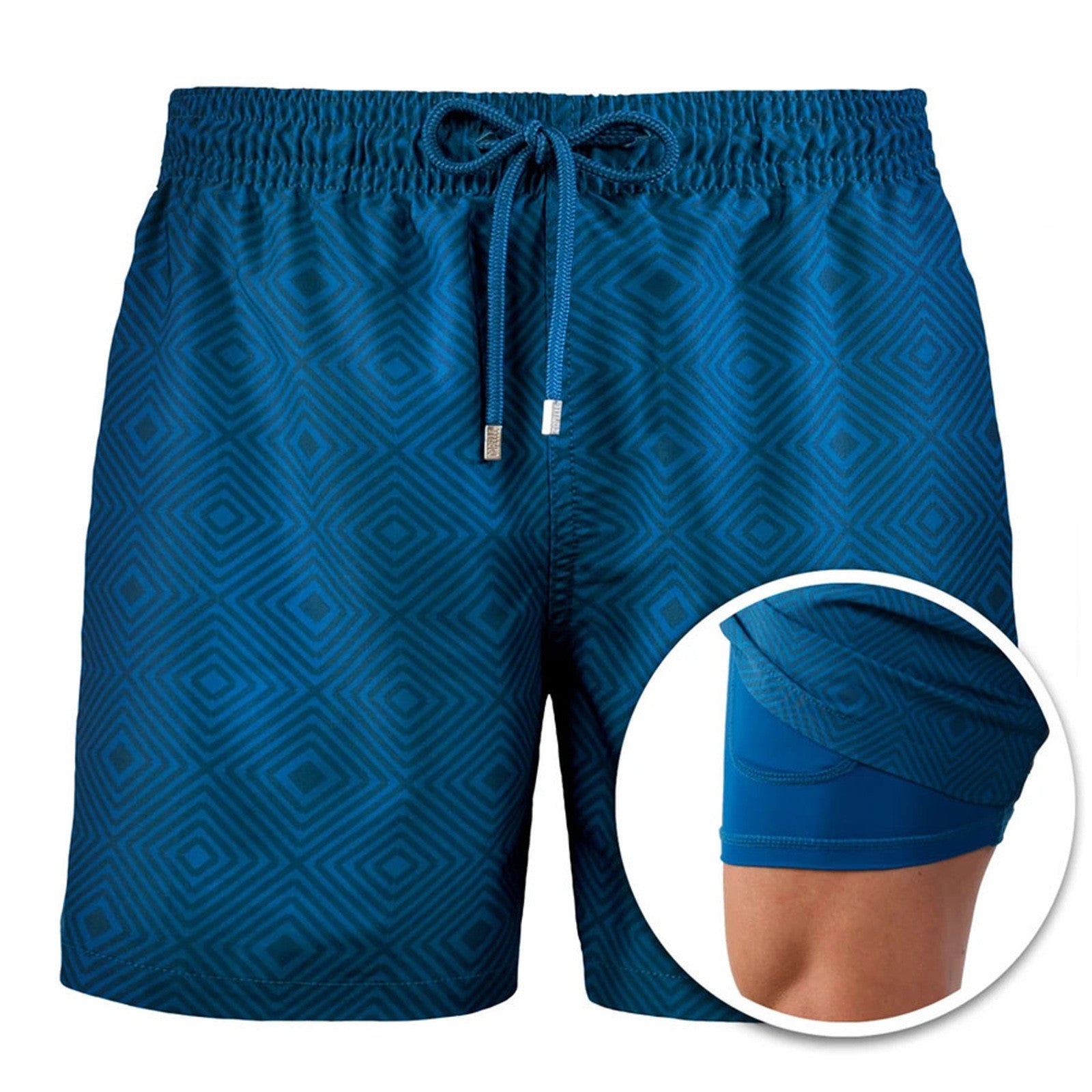 Summer Shorts Mens Beach Pants Sweatpants Printed Double Shorts - Free Shipping - aurelia-clothing-8955