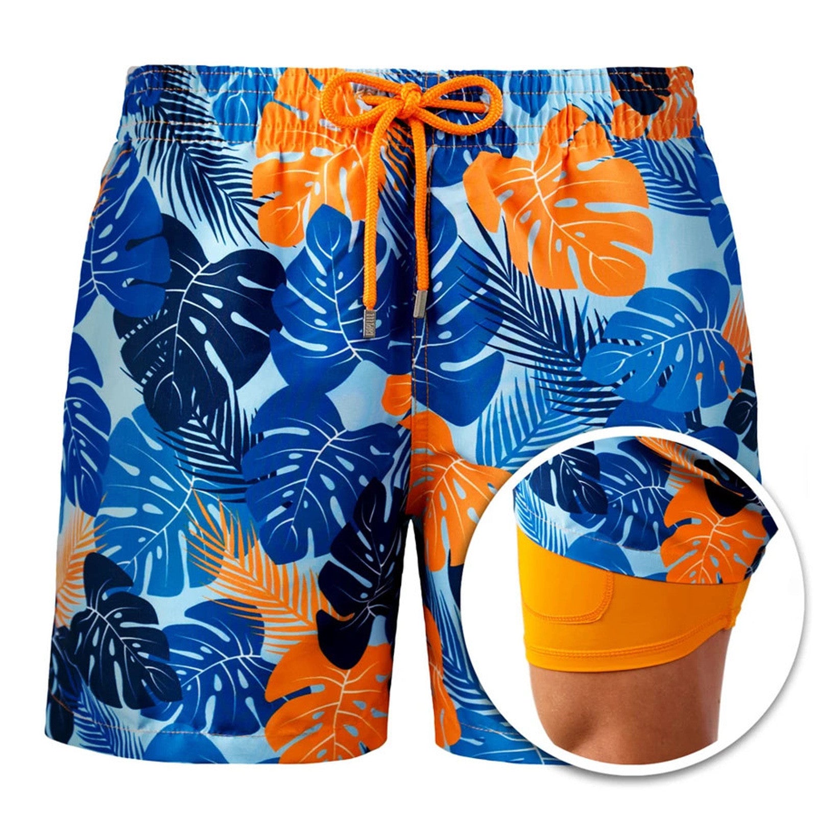 Summer Shorts Mens Beach Pants Sweatpants Printed Double Shorts - Free Shipping - aurelia-clothing-8955