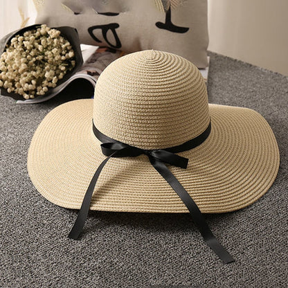 Summer Straw Hat Woman Beach Sun Hats - Free Shipping - aurelia-clothing-8955