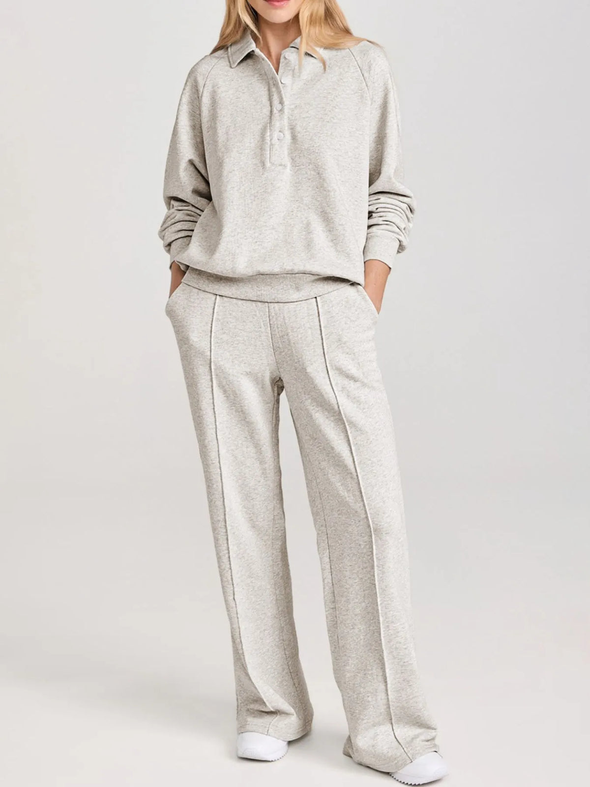 Sweatshirt and High Waist Pants Active Set-Free Shipping - aurelia-clothing-8955