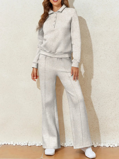 Sweatshirt and High Waist Pants Active Set-Free Shipping - aurelia-clothing-8955