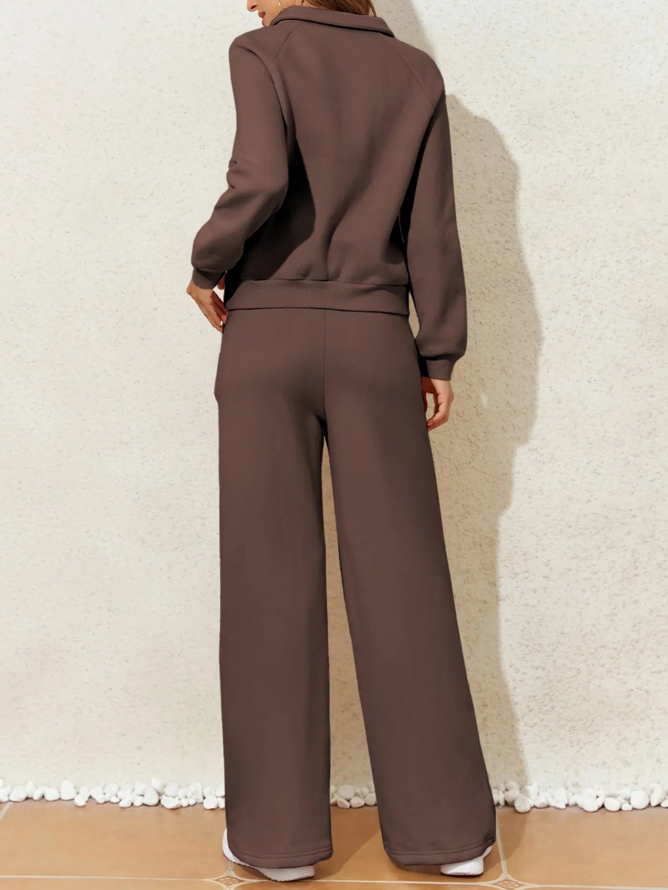 Sweatshirt and High Waist Pants Active Set-Free Shipping - aurelia-clothing-8955