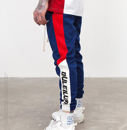 Sweatswear Pants Printing Side Stripe Pockets Men Vintage Sweatpants - Free Shipping - aurelia-clothing-8955