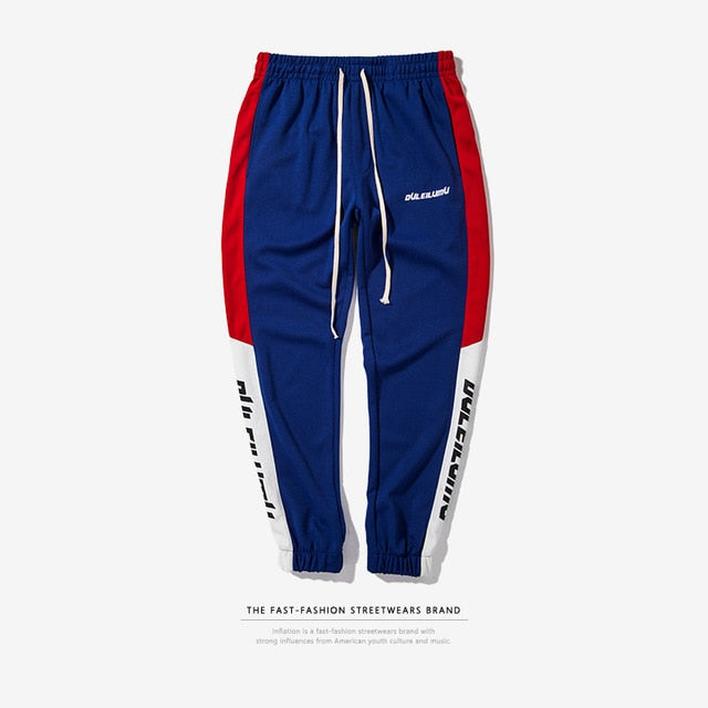 Sweatswear Pants Printing Side Stripe Pockets Men Vintage Sweatpants - Free Shipping - aurelia-clothing-8955
