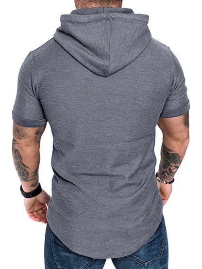 T-shirt sports casual sweater mens hoodie - Free Shipping - aurelia-clothing-8955