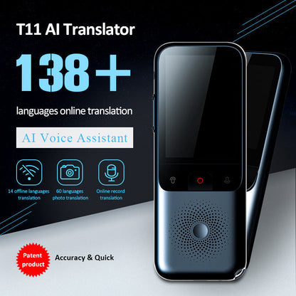 T11 Intelligent Voice Translator 14 Countries 138 Languages WIFI Camera Recording Intelligent Voice Translator - Free Shipping - aurelia-clothing-8955