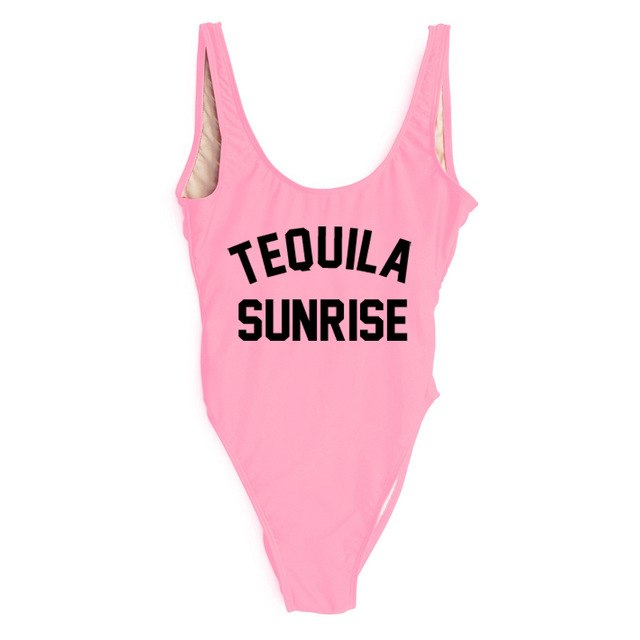 TEQUILA SUNRISE New Sexy Swimwear Women Female Bathing Suit Monokini Beach Backless Bikini Swim Wear  - Free Shipping - aurelia-clothing-8955
