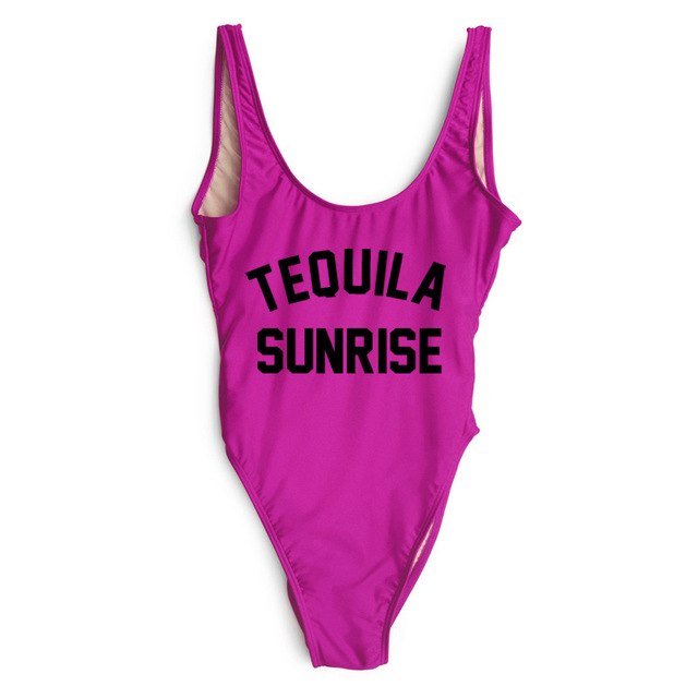 TEQUILA SUNRISE New Sexy Swimwear Women Female Bathing Suit Monokini Beach Backless Bikini Swim Wear  - Free Shipping - aurelia-clothing-8955