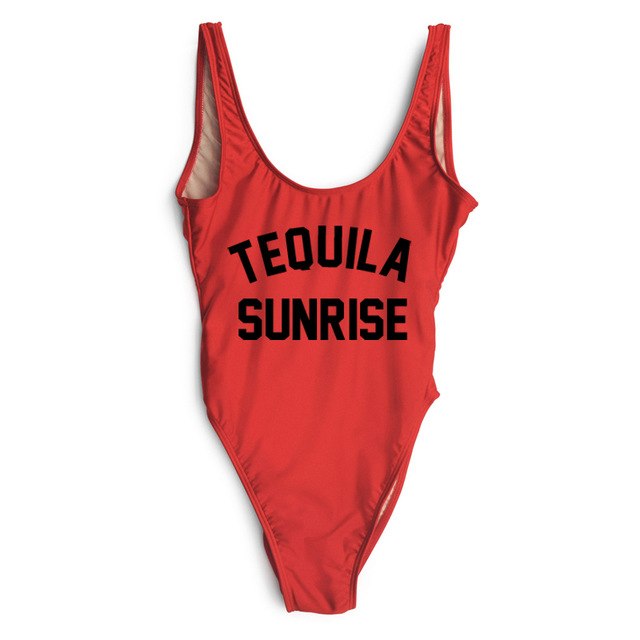 TEQUILA SUNRISE New Sexy Swimwear Women Female Bathing Suit Monokini Beach Backless Bikini Swim Wear  - Free Shipping - aurelia-clothing-8955