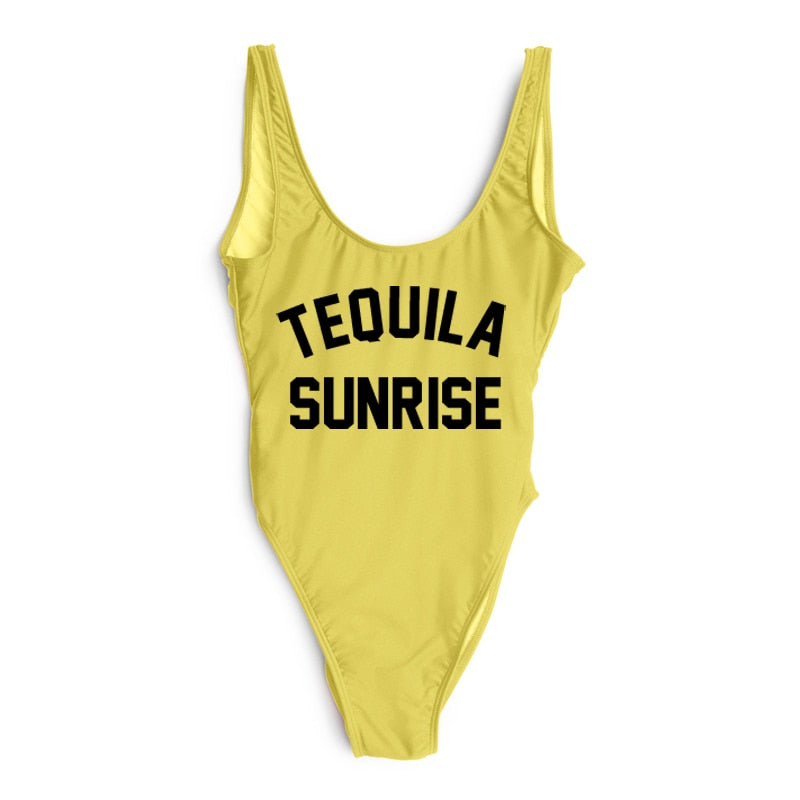TEQUILA SUNRISE New Sexy Swimwear Women Female Bathing Suit Monokini Beach Backless Bikini Swim Wear  - Free Shipping - aurelia-clothing-8955