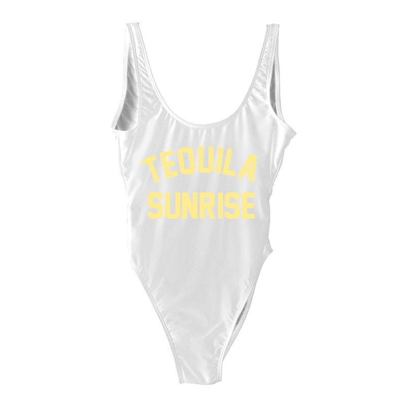 TEQUILA SUNRISE New Sexy Swimwear Women Female Bathing Suit Monokini Beach Backless Bikini Swim Wear  - Free Shipping - aurelia-clothing-8955