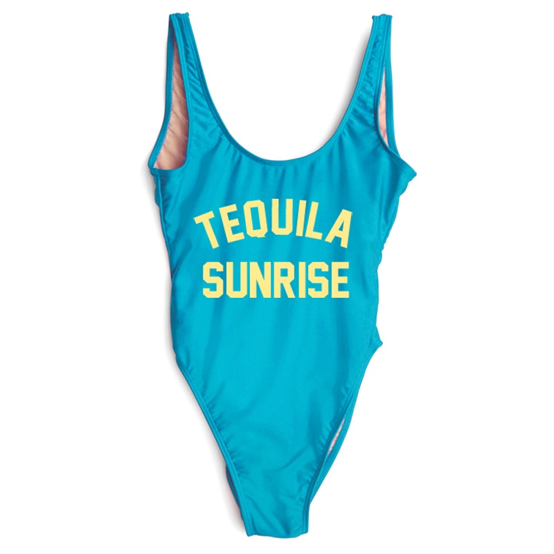 TEQUILA SUNRISE New Sexy Swimwear Women Female Bathing Suit Monokini Beach Backless Bikini Swim Wear  - Free Shipping - aurelia-clothing-8955