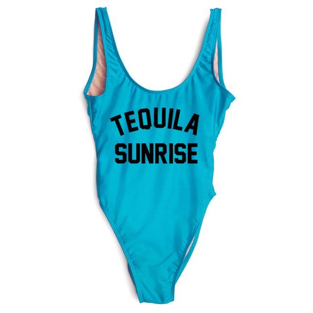 TEQUILA SUNRISE New Sexy Swimwear Women Female Bathing Suit Monokini Beach Backless Bikini Swim Wear  - Free Shipping - aurelia-clothing-8955