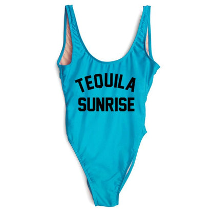 TEQUILA SUNRISE New Sexy Swimwear Women Female Bathing Suit Monokini Beach Backless Bikini Swim Wear  - Free Shipping - aurelia-clothing-8955