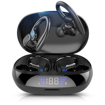 TWS True Wireless Bluetooth Headset 5.0 Digital Display Charging Bin Hanging Ear Sports Headset VV2 - Free Shipping - aurelia-clothing-8955