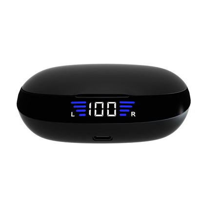 TWS True Wireless Bluetooth Headset 5.0 Digital Display Charging Bin Hanging Ear Sports Headset VV2 - Free Shipping - aurelia-clothing-8955