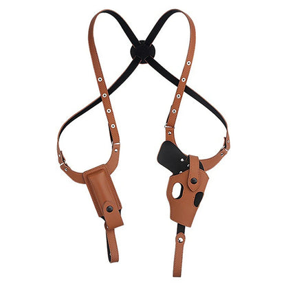 Tactical Concealed Gun Holster Military Leather Underarm Gun Shoulder Bag Hunting 1911 Glock Pistol Right Hand Hidden Holster - Free Shipping - aurelia-clothing-8955