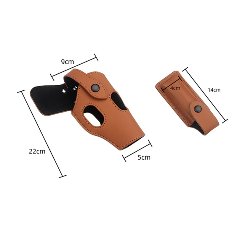 Tactical Concealed Gun Holster Military Leather Underarm Gun Shoulder Bag Hunting 1911 Glock Pistol Right Hand Hidden Holster - Free Shipping - aurelia-clothing-8955