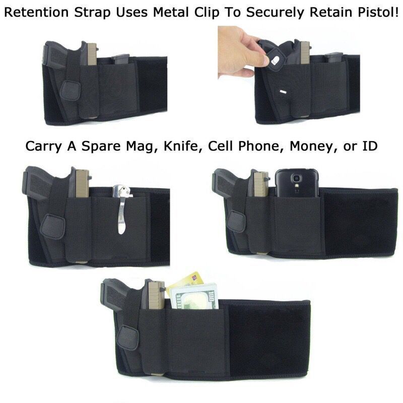 Tactical Pistol Holster Military Portable Hidden Holster Wide Belt Mobile Phone Holster Outdoor Hunting Shooting Defense Holster - Free Shipping - aurelia-clothing-8955