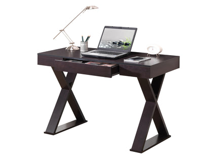 Techni Mobili Trendy Writing Desk with Drawer, Espresso - Free Shipping - aurelia-clothing-8955