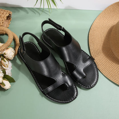 Toe Loop Ankle Strap Sandals-Free Shipping - aurelia-clothing-8955