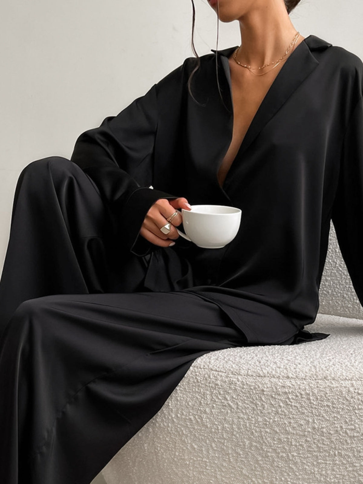 Top and Wide Leg Pants Lounge Set-Free Shipping - aurelia-clothing-8955