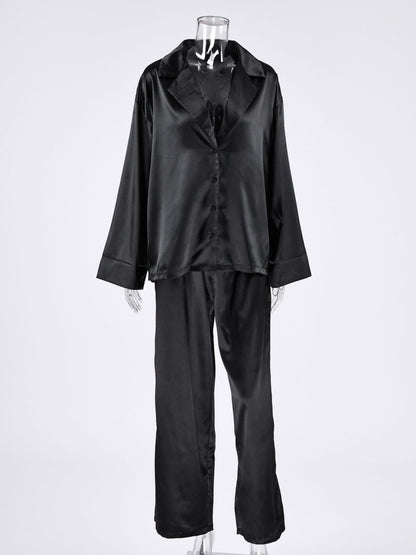 Top and Wide Leg Pants Lounge Set-Free Shipping - aurelia-clothing-8955