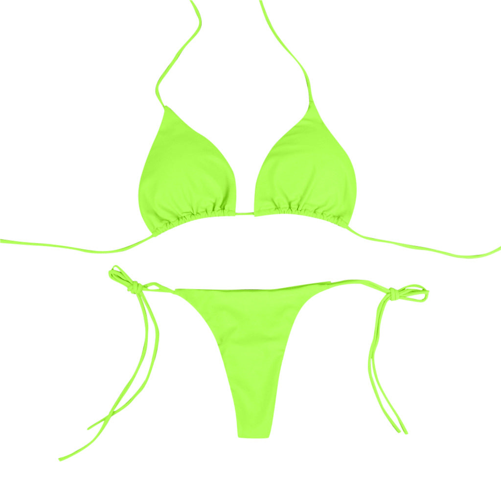 Two-tone solid swimsuit set-Free Shipping - aurelia-clothing-8955