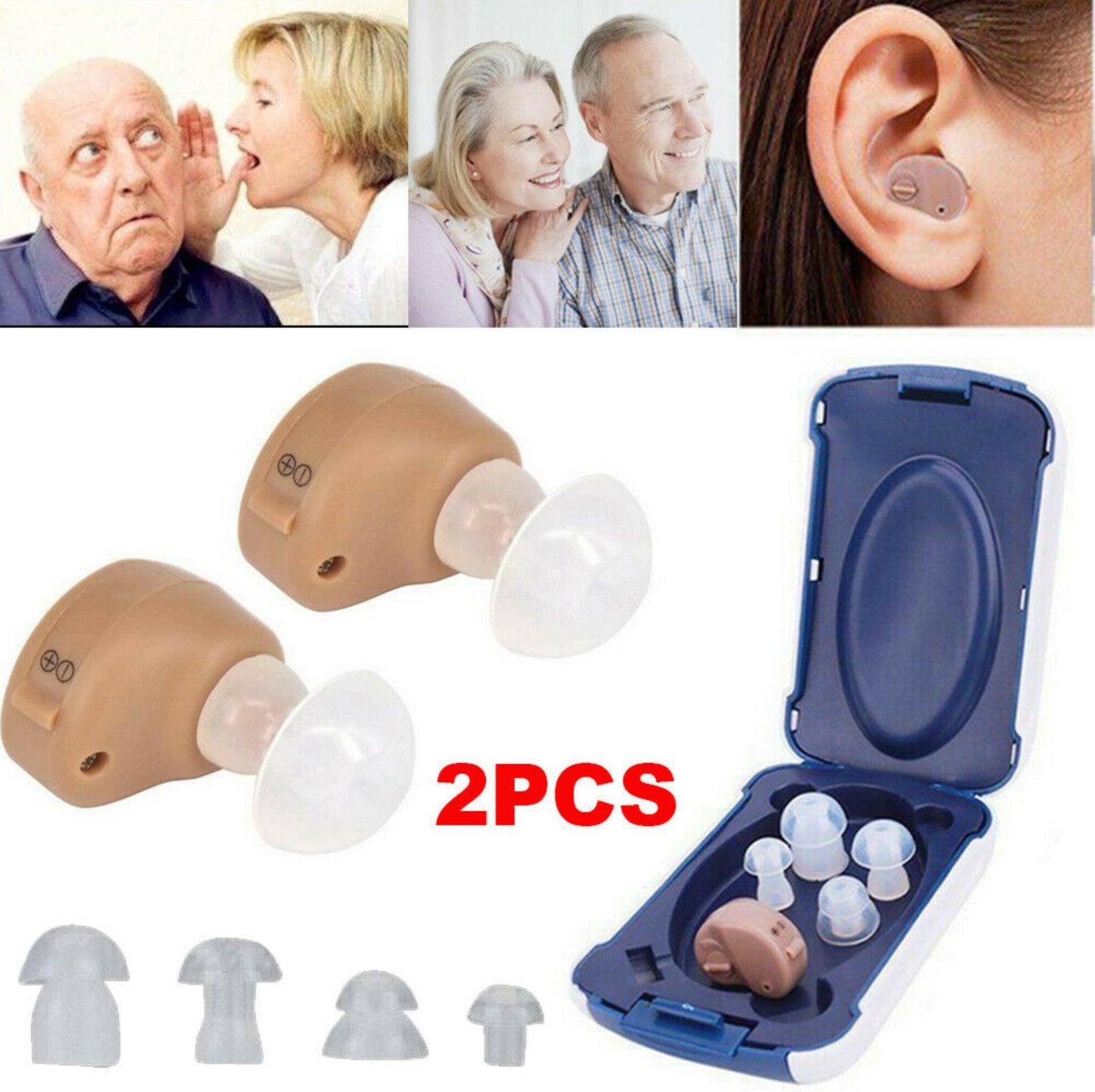 Two Sets Of Hearing Aid Sound Amplifier Hearing Aid Headphones - Free Shipping - aurelia-clothing-8955