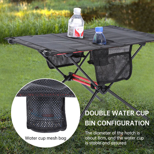 Ultra Light Folding Table Outdoor Camping Camping Car Portable Barbecue Picnic Cup Hole Mobile Phone Bag Small Table - Free Shipping - aurelia-clothing-8955