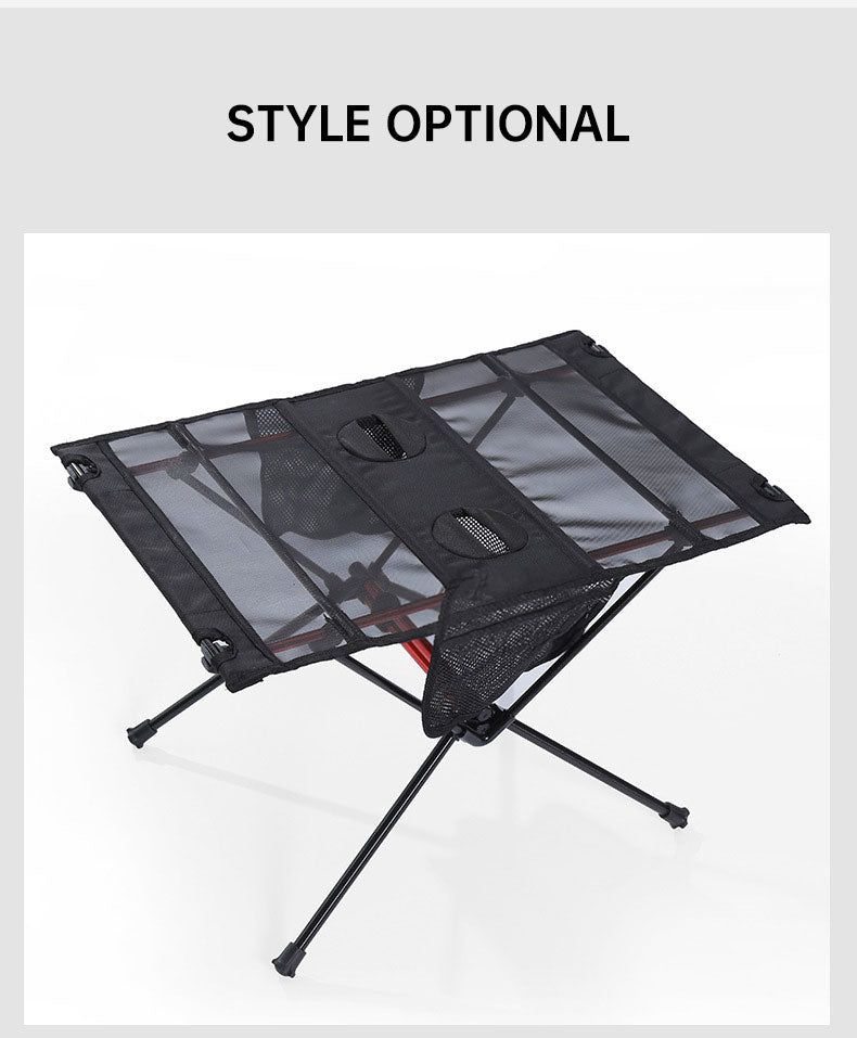 Ultra Light Folding Table Outdoor Camping Camping Car Portable Barbecue Picnic Cup Hole Mobile Phone Bag Small Table - Free Shipping - aurelia-clothing-8955