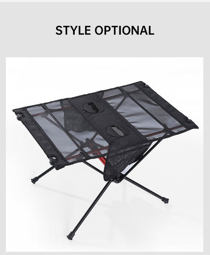 Ultra Light Folding Table Outdoor Camping Camping Car Portable Barbecue Picnic Cup Hole Mobile Phone Bag Small Table - Free Shipping - aurelia-clothing-8955